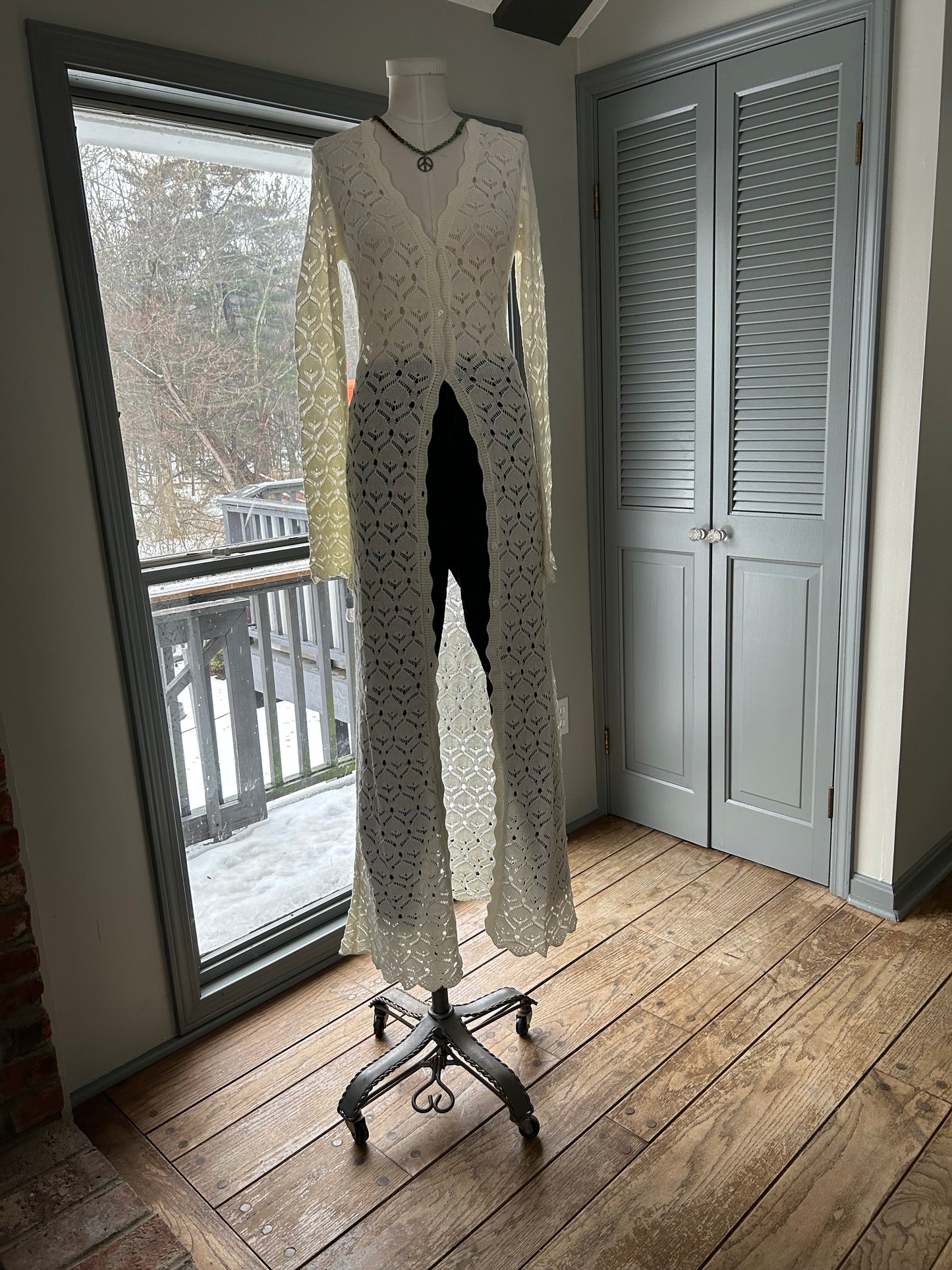 Crochet Maxi Cardigan