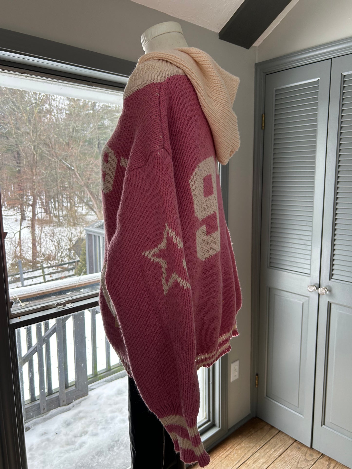 Billie Pink 97 Zip Front Hooded Sweater